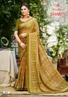 Shanti Vol 4 By Kashvi Bright Moss Foil Printed Bulk Saree Orders In India
